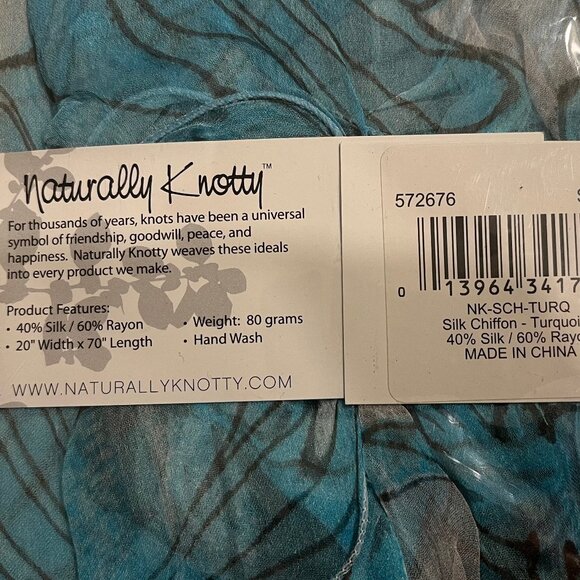 Naturally Knotty Chiffon Luxurious Wrap - Picture 4 of 4